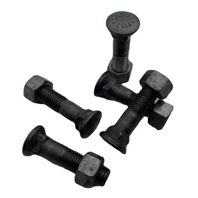 Bền bỉ M36 Bulldozer Track Pad Bolts Nuts HRC52-58 Độ cứng cao